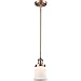 Innovations 201S-AC-G181S Small Canton 1 Light Mini Pendant Part of The Franklin Restoration Collection, Antique Copper