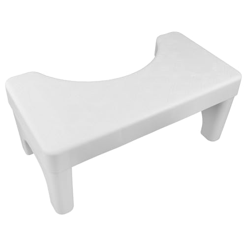 HAPINARY Anti-Slip Toilet Stool for Adults Squatting Footrest for Bathroom Sturdy Plastic Step Stool Comfortable