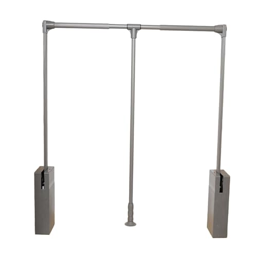 Tringle de penderie rabattable réglable 510-660mm avec élévateur de garde-robe 15kg
