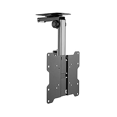 iumLeap TV Bracket TV Stand Foldable Ceiling TV Bracket 17"-37" Tilt Rotation TV Hanger Fixed Ceiling TV Mounting Base with Max VESA 200x200mm, Holds Up to 44 Lbs Monitor Desk Mount TV Stand