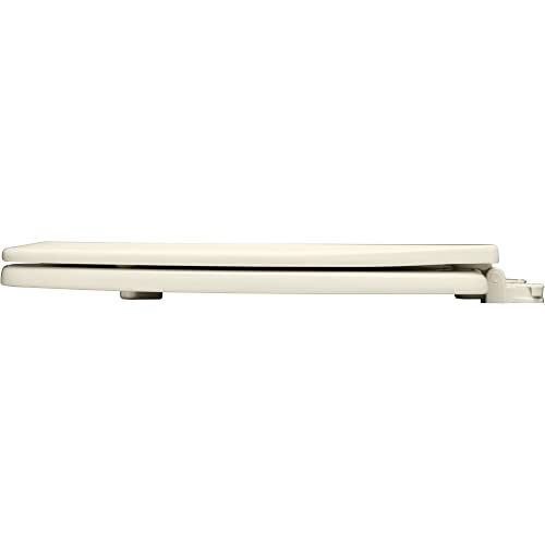 Bemis 500EC 346 Toilet Seat with Easy Clean & Change Hinges, 1 Pack Round, Biscuit - Thumbnail 3