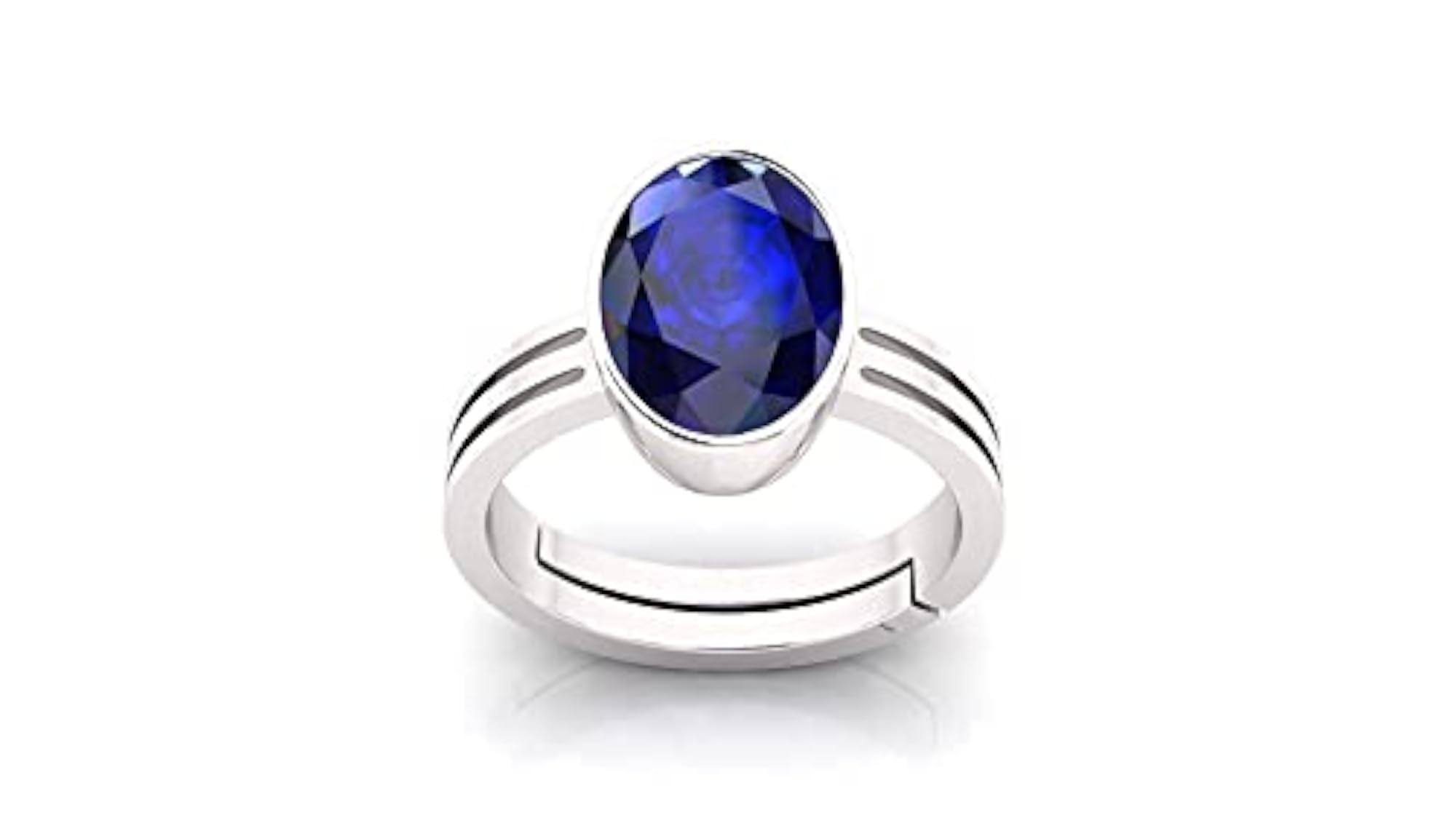 14.25 Ratti Certified Blue Sapphire Adjustable Ring