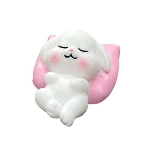 睡眠動物樹脂飾りウサギ犬パンダ枕置物ホームオフィステーブル装飾デスクトップミニチュア像かわいい動物の置物