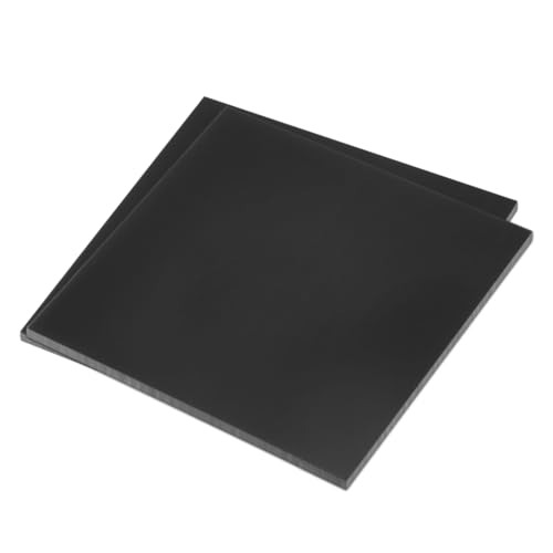 Image of DMiotech 2 Pack 6 x 6 x 0.15 Inch Plastic UHMW Sheets, Ultra High Molecular Weight Polyethylene, Opaque Black Polyethylene Board for Automotive, Chemical, Manufacturing, DIY Home Kitchen