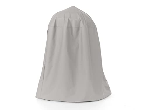 Covermates Fountain Cover - Heavy-Duty Polyester, Weather Resistant, Drawcord Hem, Outdoor Living Covers-Ripstop Grey #TOP16