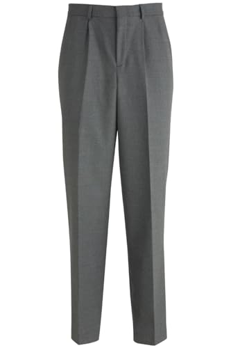 MENS PLEATED FRONT POLY/WOOL PANT