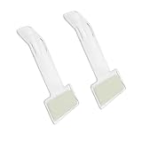 YoRise Car Windshield Parking Ticket Holder, Transparent Plastic Parking Permit Holder, Self-Adhesive Car Windshield Invoice Clip, Vehicle Parking Pass Holder Organizer Accessories (2PCS)