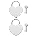 Operitacx 2 Sets Mini Locks Heart Lock Luggage Key Locks Keyed Decorative Backpack Locks