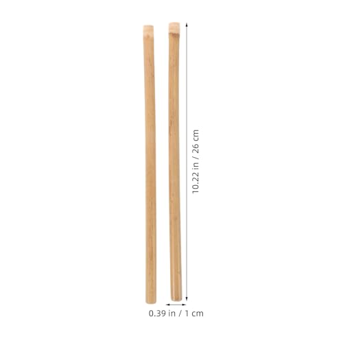1 par de baquetas profesionales antideslizantes de madera maciza para instrumentos de percusión como caja, bombo y folk, aptas para adultos y principiantes miniatura 2