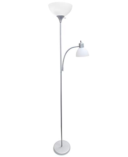 Simple Designs LF2000-SLV Mother-Daughter Floor Lamp thumb #2