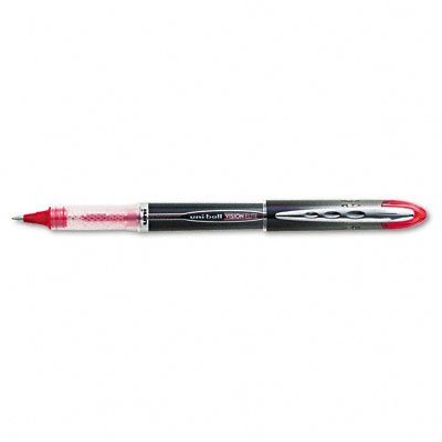 Bolígrafo Uni-ball Vision Elite con tinta roja, punto micro fino miniatura 1