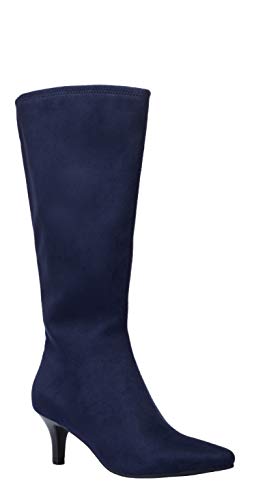 Impo International Noland Stretch Dress Boot, Midnight Blue Suedy Stretch, 7 B(W) Us #TOP9