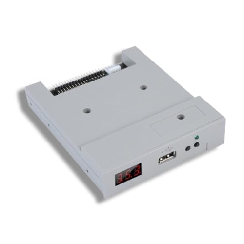 Beufee USB Floppy Drive, 3.5in Floppy Disk Drive Floppy Emulator SFR1M44 U100 1.44MB FAT32 USB SSD Floppy Drive Emulator