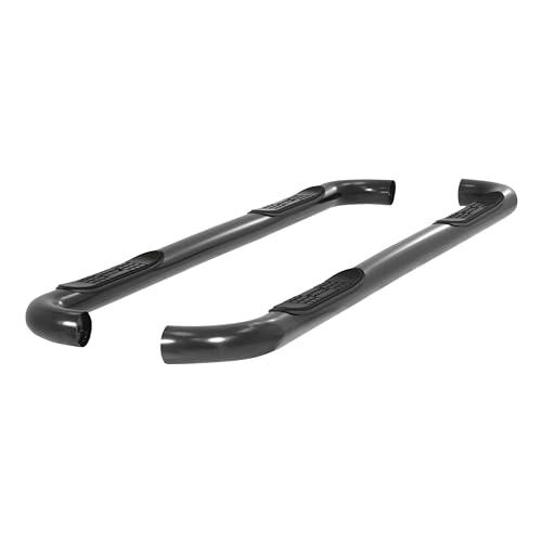 Barras laterales redondas 3 pulg acero inoxidable negro miniatura 1
