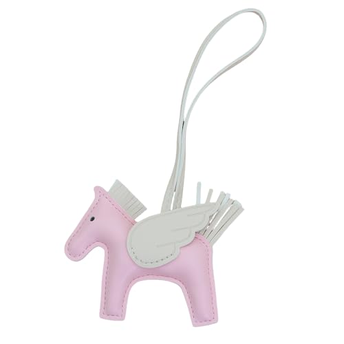 Vegan Leather Bag Charms Purse Charms for Handbags Y2k Accessories Cute Keychains for Women (pink white,One Size)