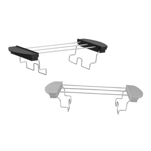 FUNOMOCYA 2 Piezas parrilla tostada calentamiento para servicio interior rejillas Soporte de pan estante de cocina accesorios tostador sandwichera tostadora Acero inoxidable