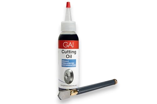TOYO TC17B | Glass Cutter & Cutting Oil Bundle | Brass Handled Supercutter