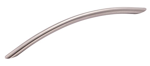 Image of Amerock 7-9 /16 inch Stainless Steel Drawer Pull | 7-9 /16 inch (192mm) Center-to-Center Mounting Distance and 8-7 /8 inch Overall Length, Durable Stainless Steel Cabinet Hardware