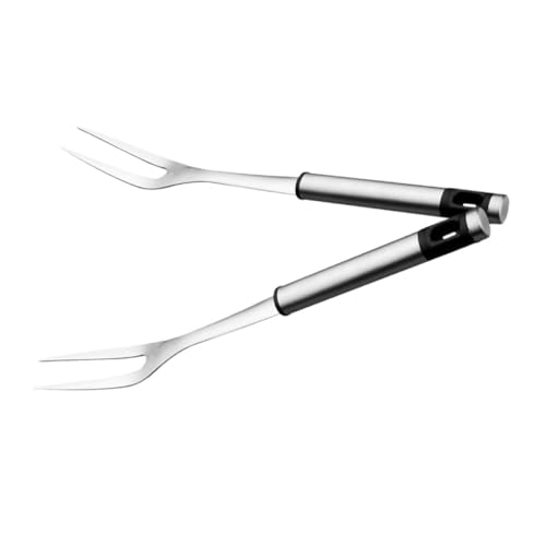 TOYANDONA 2-piece Stainless Steel Bbq Fork Set Perfect for Meat Carving and Grilling at Bbq Events