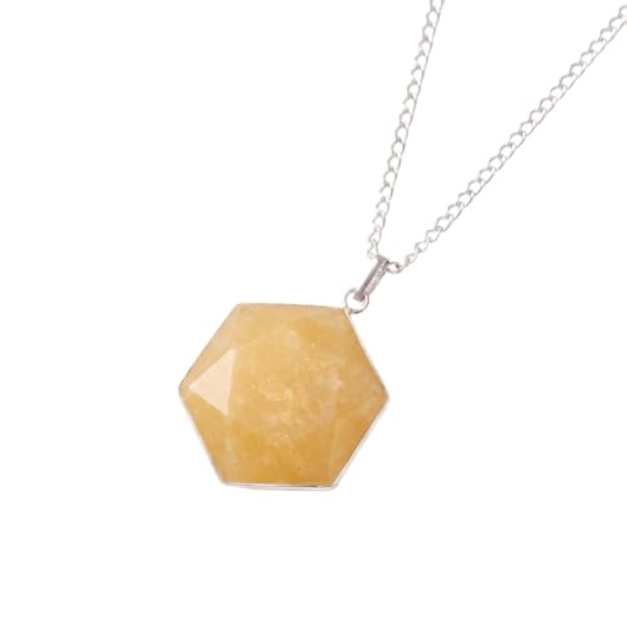 Natural Crystal Pendant Necklace, Healing Gemstone Gift