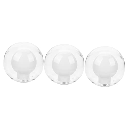 Image of Zerodeko 3pcs Glass Globe Lampshade Replacement for Ceiling Light Fixtures Frosted Glass Shade Cover for Home Decor Easy to Install Compatible Stylish and Design
