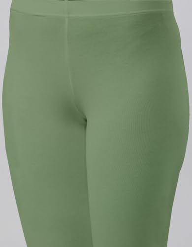 Image of JUNEBERRY Pure Cotton Skinny Fit Ankle Length Leggings Combo (Pack of 2)