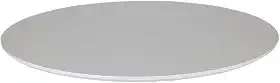 Tampo Redondo Madeira MDF Mesa Jantar Apoio (Branco, 90cm)