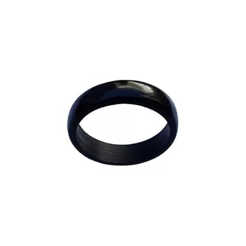 Anel De Coco Tucum Unissex Preto Brilhoso