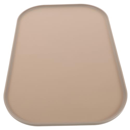 HAPINARY Cat Food Mat Silicone Pet Placemat Raised Edges Dog Bowl Mat -Slip Insulated Pet Feeding m