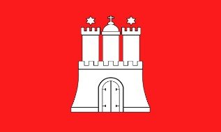 Bandera/bandera de Hamburgo de 90 x 150 cm fahnenmax Cover