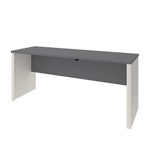 Bestar Connexion 72W Narrow Desk Shell in Slate & Sandstone