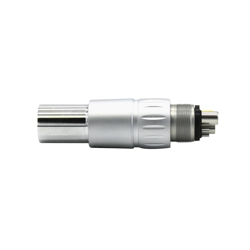 Medidenta NSK Style 6-Pin Optic LED Coupler - High-Speed Handpiece Connector with Integrated LED Bulb, Full 360° Swivel, Compatible with All NSK-Style Handpieces, 1-Year Warranty (1 Unit)