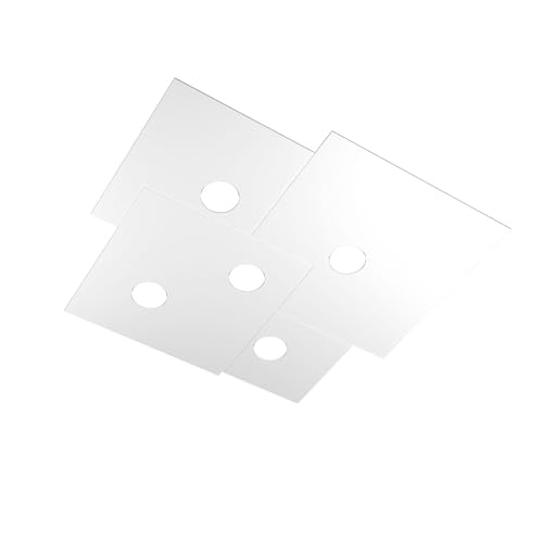 Plafonnier top light plate 1129/pl5-bi moderne blanc 5 LED