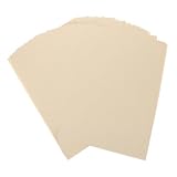 Zerodeko 1 Set Carta Pergamena Vintage A4 Beige 50 Fogli Compatibile Standard Superficie Liscia per Diplomi e Curriculum 50 Pezzi