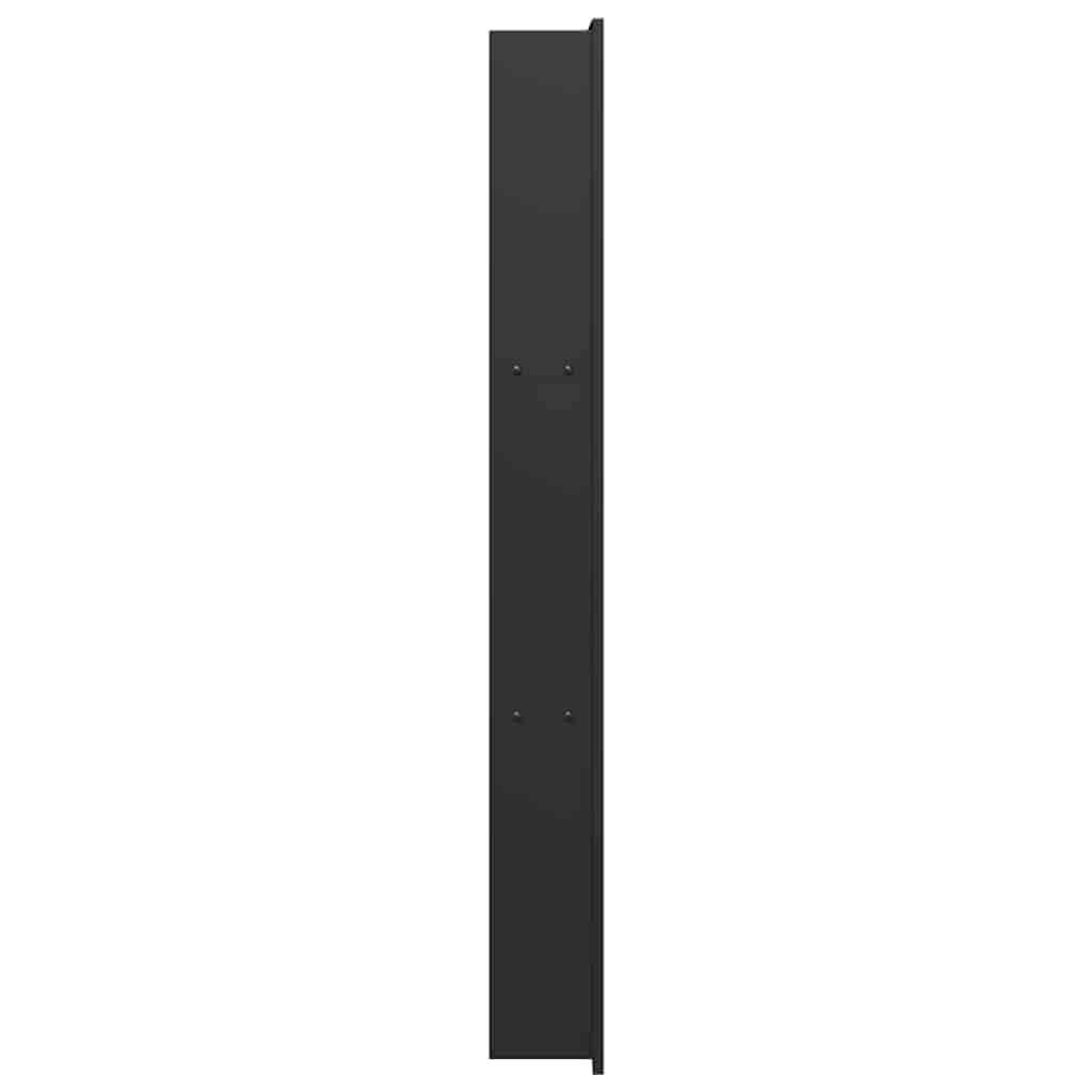 Nicchia doccia nera in acciaio inox, 92 x 32 x 10 cm, con molto spazio per il bagno, resistente alla corrosione, facile installazione, versatile per doccia, cabina doccia, vasca da bagno