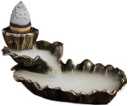 Incienso - Fuente de cono de incienso con base de madera, para decoración del hogar, oración budismo, spa