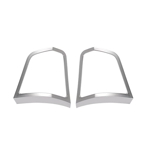 Steering Wheel Button Frame Cover Trim ABS 2PCS Compatible with BMW 5 Series F10 520 525 530 2011 2012 2013 2014 2015 2016 2017 Interior Steering Wheel Accessories (Chrome)