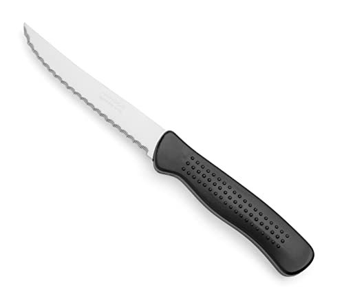 Arcos Table Messer - Stück Steakmesser Tischmesser Tafelmesser - Klinge Nitrum Edelstahl 110 mm - HandGriff Polypropylen Farbe Schwarz