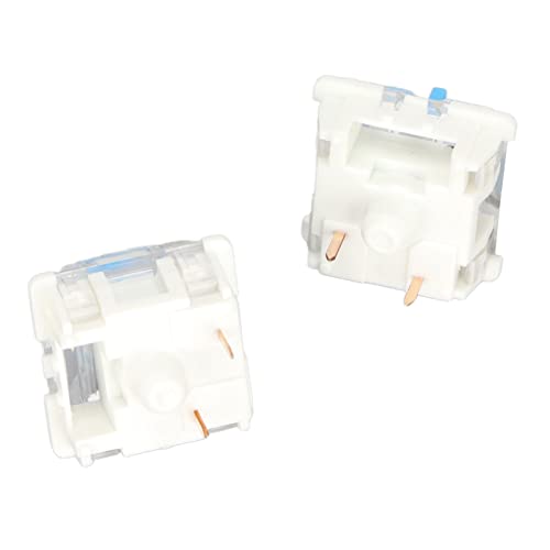 Interruptores de teclado mecânico azul Estrutura requintada Substituição DIY Material ABS 10 peças (