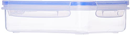 Image of Aristo Lock & Fresh 210 Plastic Storage Container For Storing Snacks, multipurpose use - 700 ML, Transparent Clear, medium (LOCK&FRESH210) (19 x 13 x 5.5cm)
