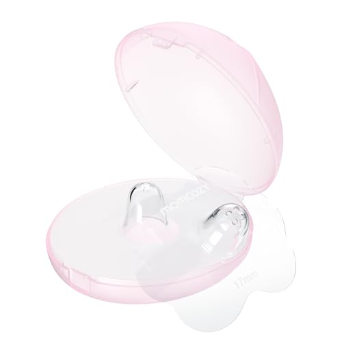 Image of Momcozy Soft Silicone Nipple Shields for Breastfeeding, Nursing Nipple Protectors 35mm 2 Pairs