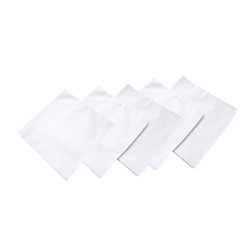 FOMIYES Diy Crafts Cotton Plaid Handkerchief Handmade Noserag White Cotton Bandana