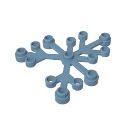 GDS-1437 Compatible with LEGO 2417 Plant, Leaves 6x5, Sand Blue, 50 PCS