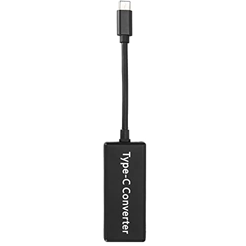 Convertisseur de Type C, Convertisseur de Périphérique Matériau ABS de Haute qualité Sortie USB C Périphériques de Type USB pour Consoles de Jeu Switch pour Ordinateurs Portables de (Black)