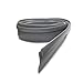 Angled Gray Vinyl Framed Shower Door Drip Rail - 36" long