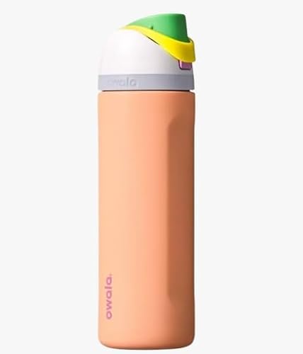Owala Freesip Water Bottle, Peachy Keen, 24oz