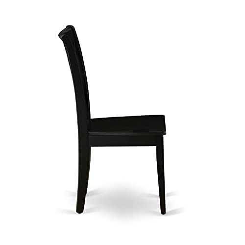 East-West-Furniture-CLC-BLK-W-Clarksville-Dining-Chairs-Double-Cross-Back-Wooden-Seat-Chairs-Set-of-2-Black East West Furniture CLC BLK W Clarksville Dining Chairs Double Cross Back Wooden Seat Chairs Set of 2 Black
