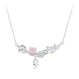 Feng Shui， Conjunto de Pendientes y Collar con Forma de Flor de Mariposa y Cristal Austriaco para Mujer