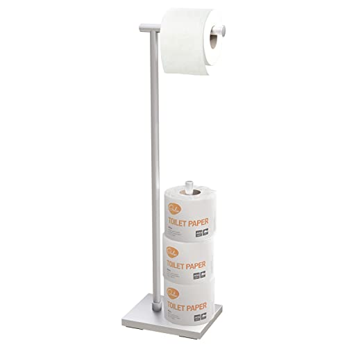 Jagurds Free Standing Bathroom Toilet Paper Holder Stand With Reserve, Enough Space For Jumbo Roll - Holds Up To 4 Rolls #TOP1