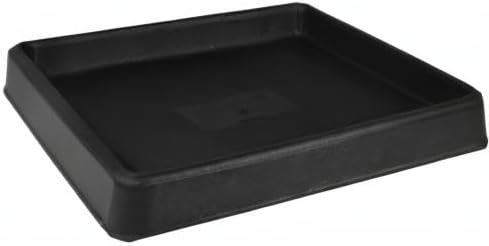Miniatura 2 de Tusco Products Bandeja cuadrada para macetas, 15 pulgadas, color negro